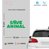 Eco-Friendly Save Animals Sticker